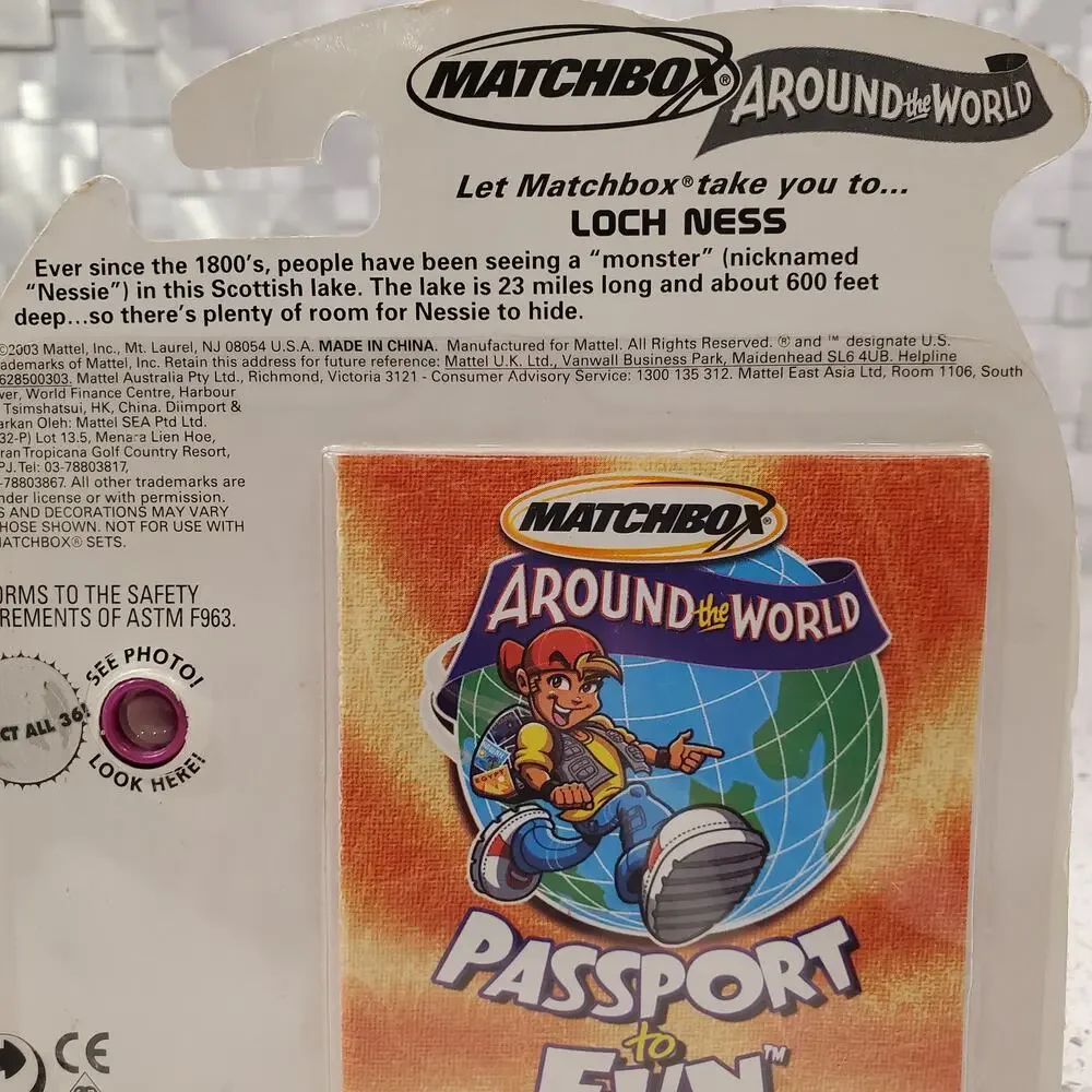 Matchbox Around the World Loch Ness Monster Boat Toys Die Cast Vintage
